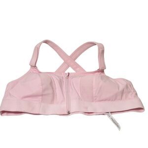Shefit Ultimate High Impact Sports Bra 3 Luxe Plus Pink Front Zip 110002 Wireles